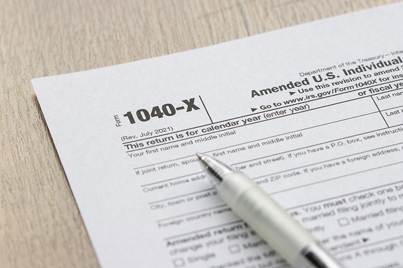 1040-X Amended Tax Return