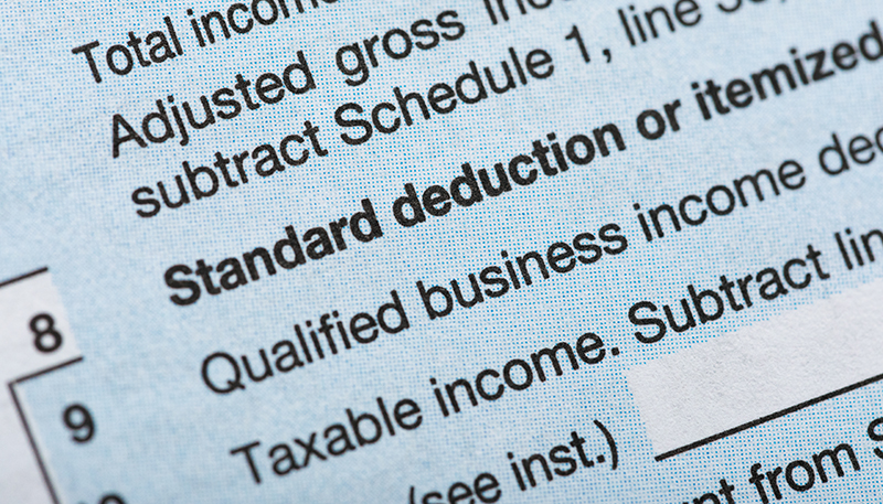 standard deduction or itemized deduction