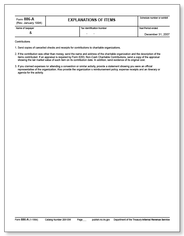 IRS Audit Letter 566(CG) - Sample 5