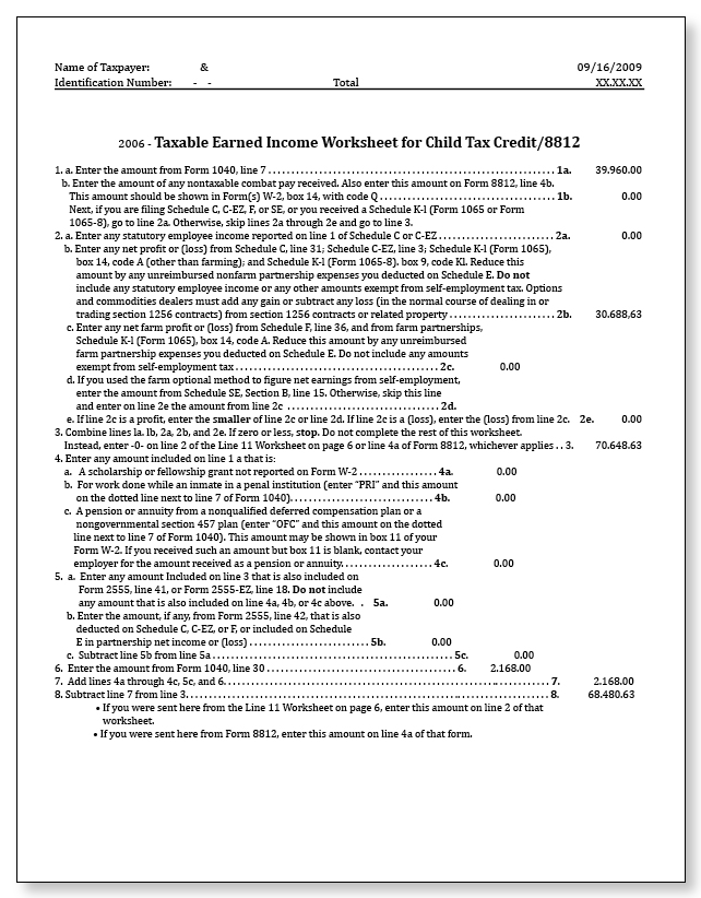 IRS Audit Letter 531-T - Sample 1