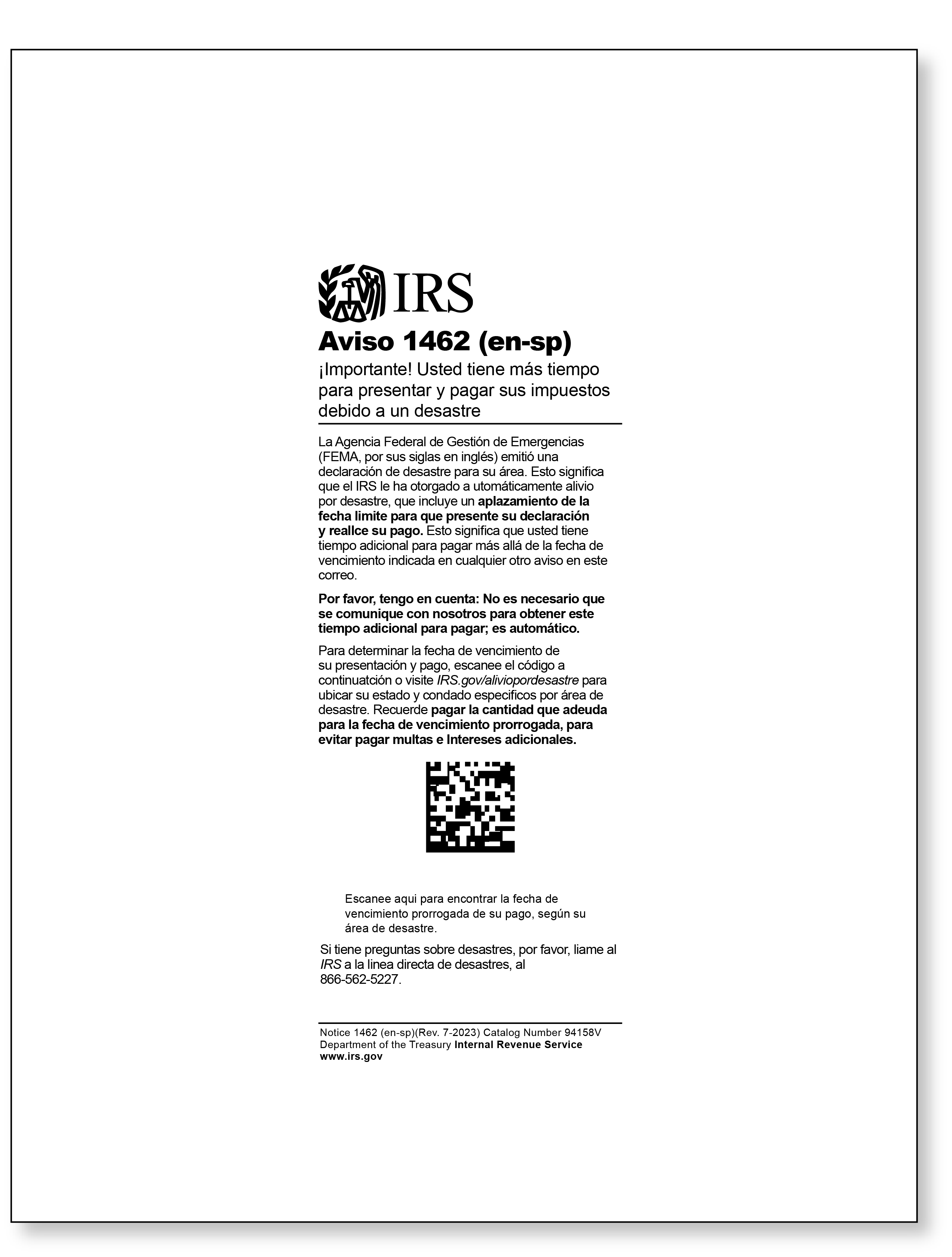 IRS Audit Letter 106C - Sample 1