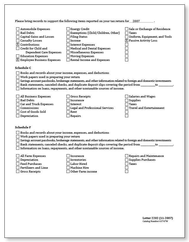 IRS Letter 2202 - Sample 2