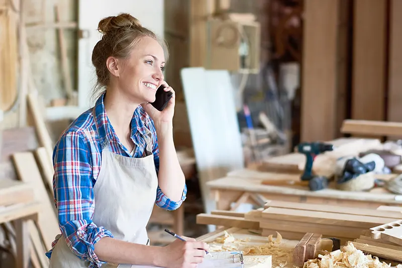 Woman on the phone