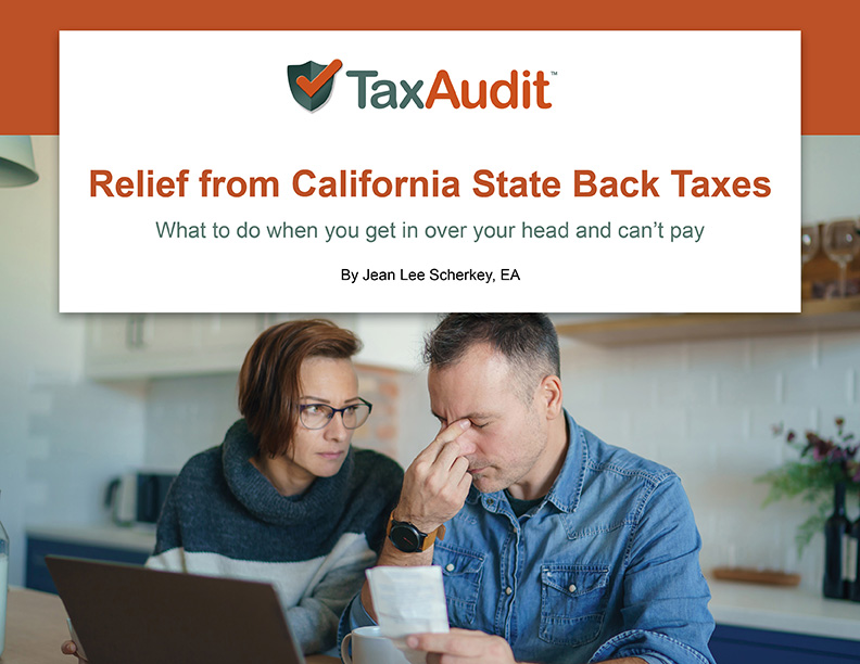 Relief from California State Back Taxes